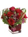 Centrotavola di rose rosse